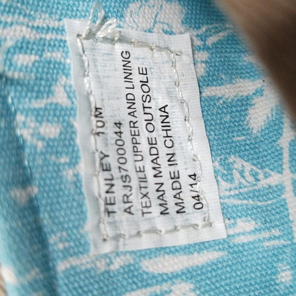 🟨NIB Roxy Metallic Studded Tan Canvas Flats - Picture 13 of 14